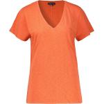 Oranje Superdry V-hals T-shirts V-hals  in maat L voor Dames 