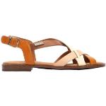 Casual Oranje Leren Pikolinos Platte sandalen  in 38 voor Dames 