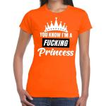 Oranje Polyester Koningsdag T-shirts voor Dames 