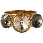 Otazu gold plated ring met Swarovski kristallen Blossom