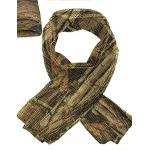 Olijfgroene Camouflage Sjaals met motief van Vis 