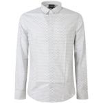 Casual Witte Emporio Armani All over print Overhemden met print  in maat 3XL in de Sale voor Heren 