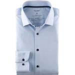 Lichtblauwe Corduroy OLYMP Overhemden  voor Heren 