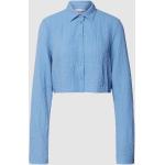 Blauwe Polyester Na-kd Overhemdblouses voor Dames 