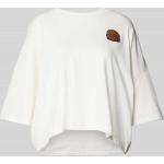 Witte Polyamide ESSENTIEL Oversized shirts Ronde hals  in maat S voor Dames 