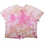 Oversized Tie-dye Print T-shirt Beige/pink size S