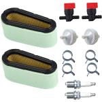 OxoxO Air Filter 496894 Pre Filter 272403S Fuel Shut Off Valve 494768 Fuel Filter 394358 for Briggs & Stratton 282700 12.5 HP - 17 HP Engines High Quality Aftermarket Replacement Parts (Set van 2)