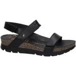 Zwarte Panama Jack Basic Platte sandalen  in maat 37 met Hakhoogte 3cm tot 5cm met Klittenbandsluitingen voor Dames 