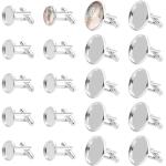 Zilveren Zilveren Manchetknopen  voor een Bruiloft Gepolijste Sustainable voor Heren 