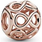 Pandora Bedel in de vorm van oneindigheidssymbolen met 14 karaat rosévergulde metaallegering Moments Collection, Eén maat, Gelegeerd staal, Geen edelsteen
