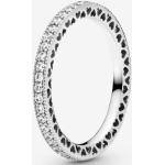 Zilveren PANDORA Dameseternity-ringen met motief van Harten 