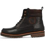Pantofola d'ORO Massi Uomo High Boots Logo-borduurwerk Ledercombinatie Uni Pantofola d'oro Leren Schoenen Heren, Zwart donker, 42 EU