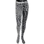 Zwarte Nylon Dolce & Gabbana All over print Panty's met print  in maat M met motief van Luipaard in de Sale voor Dames 