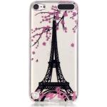 Parijs roze bloesem doorzichtig iPod Touch 5 6 7 TPU hoesje silicone