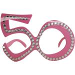 Roze Folat Feestbrillen  voor een Stappen / uitgaan / feest  in maat 3XL voor Dames 