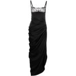 Zwarte Jacquemus Party jurken  voor een Stappen / uitgaan / feest Vierkante hals  in maat M Enkellang asymmetrische in de Sale voor Dames 