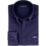 Donkerblauwe PAUL & SHARK Overhemden met borstzak  in maat XXL voor Heren 