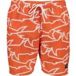 Oranje PAUL & SHARK All over print Zwembroeken met print  in maat L met motief van Haai voor Heren 