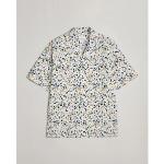Paul Smith Printed Flower Resort Short Sleeve Shirt White