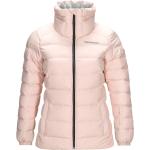 Roze Fleece met vak voor skipas Peak Performance Ademende waterdichte Ski-jassen  in maat XS voor Dames 
