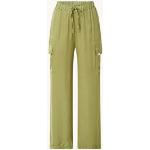 Groene Satijnen High waist Penn & Ink Hoge taille broeken 