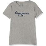 Pepe Jeans Art T-shirt voor jongens, 933Grey Marl, 8 Jaren