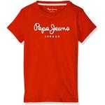 Pepe Jeans T-shirt voor jongens, marsrood, 4 Jaar