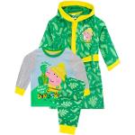 Groene Peppa Pig All over print Kinderpyjama's met print  in maat 128 met motief van Varken voor Jongens 
