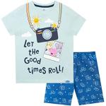 Blauwe Peppa Pig All over print Kinderpyjama's met print  in maat 116 met motief van Olifanten voor Jongens 
