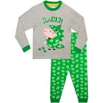 Groene Peppa Pig All over print Kinderpyjama's met print  in maat 92 met motief van Dinosauriërs met Studs voor Jongens 