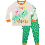Multicolored Peppa Pig Kinderpyjama's  in maat 116 met motief van Dinosauriërs voor Jongens 