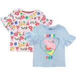 Peppa Pig Eine in einer Melone T-shirt twin pack, Meisjes, 98-122, Mehrfarbig, Officiële Koopwaar
