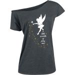 Grijze Polyester Peter Pan Effen T-shirts  in maat L voor Dames 