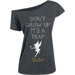 Donkergrijze Polyester Peter Pan Tinkerbell T-shirts  in maat 3XL voor Dames 