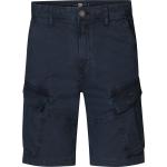 Marine-blauwe Cargo shorts  voor de Zomer  in maat 3XL voor Heren 