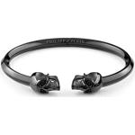 Philipp Plein Herenarmband armband roestvrij staal 3D SKULL, Small, Roestvrij staal