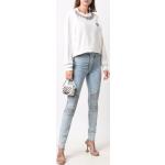 Blauwe Polyester High waist Philipp Plein Skinny jeans  lengte L30  breedte W28 in de Sale voor Dames 