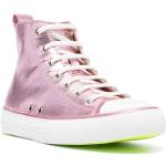 Roze Kalfsleren Philipp Plein Metallic Hoge sneakers  in maat 37 in de Sale voor Dames 