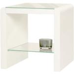 Moderne Witte Glazen Phoenix Woonkamer tafels met motief van Brug high gloss 
