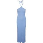 Lichtblauwe Polyester Pieces Bodycon jurken Halter  in maat M Maxi voor Dames 