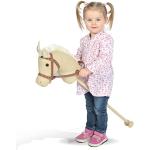 Roze Houten Paarden Stokpaarden met motief van Paarden voor Babies 