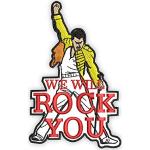 Pinkman Tailor Freddie Mercury Queen Rock Band Geborduurd Iron on Sew Patch Unieke Nieuwigheid Applique voor jassen, rugzakken, hoeden en meer (4 inch wit-Freddie)