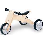 Pinolino Charlie Mini driewieler, houten, 4-weg cabriolet zadel met 6-voudig verstelbaar in hoogte, voor kinderen vanaf 1,5 jaar, Naturel