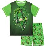Groene PJ Masks Gekko All over print Kinderpyjama's met print  in maat 134 voor Jongens 