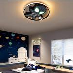 Moderne Zwarte Acryl met afstandsbediening Marvel Ronde plafondlampen Rond 45 cm 