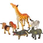 Speelgoed Wilde dieren van plastic 6 stuks van ongeveer 10 cm