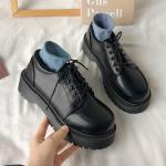 Casual Microfiber Derby schoenen met Hakhoogte 3cm tot 5cm voor Dames 