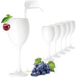 Witte Glazen vaatwasserbestendige Rode wijnglazen 6 stuks 