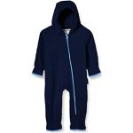 Marine-blauwe Fleece Playshoes Kinderpyjama's  in maat 62 voor Babies 