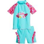 Turquoise Playshoes UV-werend kinder badpakken  in maat 140 Ökotex met motief van Flamingo 2 stuks in de Sale voor Meisjes 